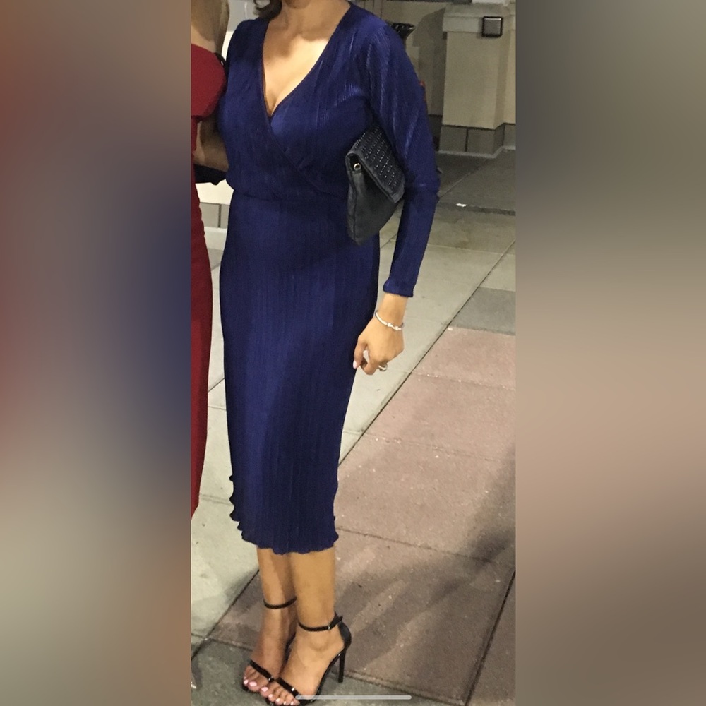 ASOS Deep Blue Midi Dress
